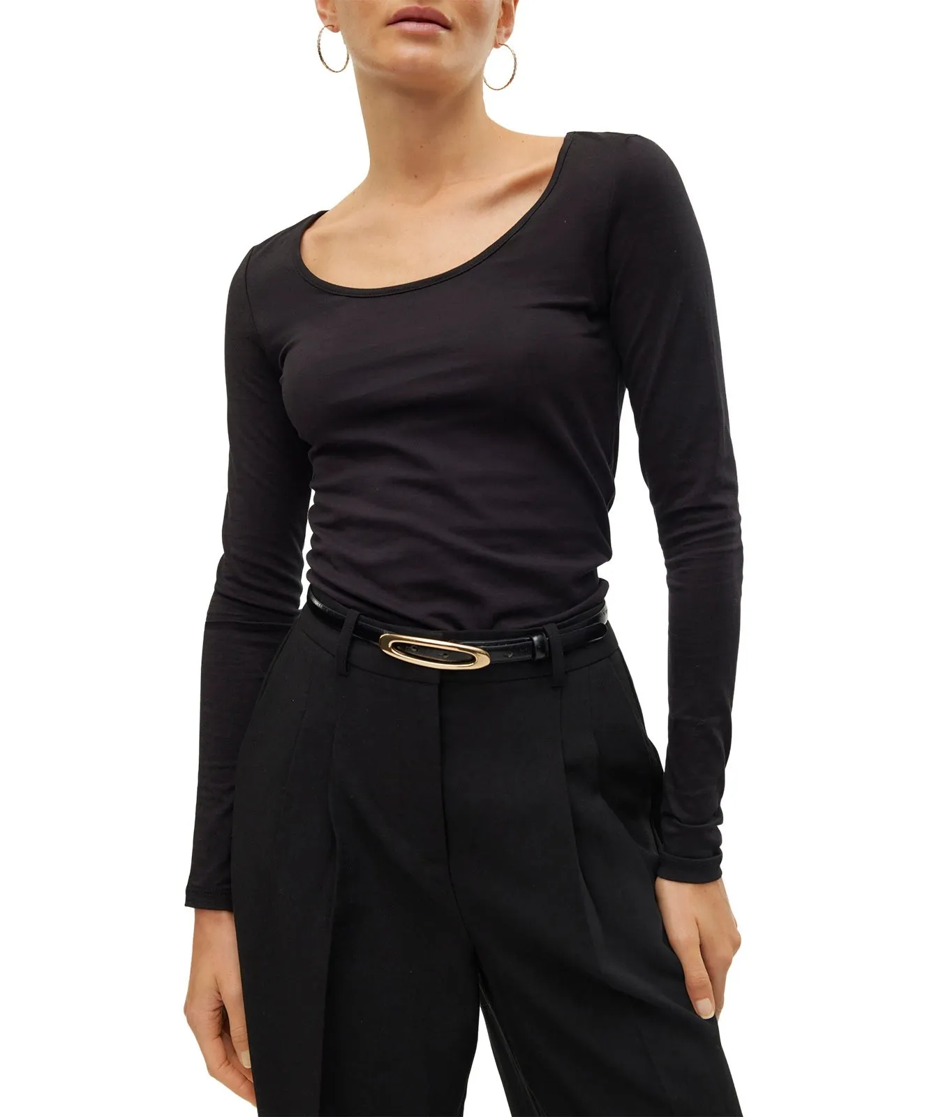 Damen Shirt Maxi My Soft von Vero Moda in Black