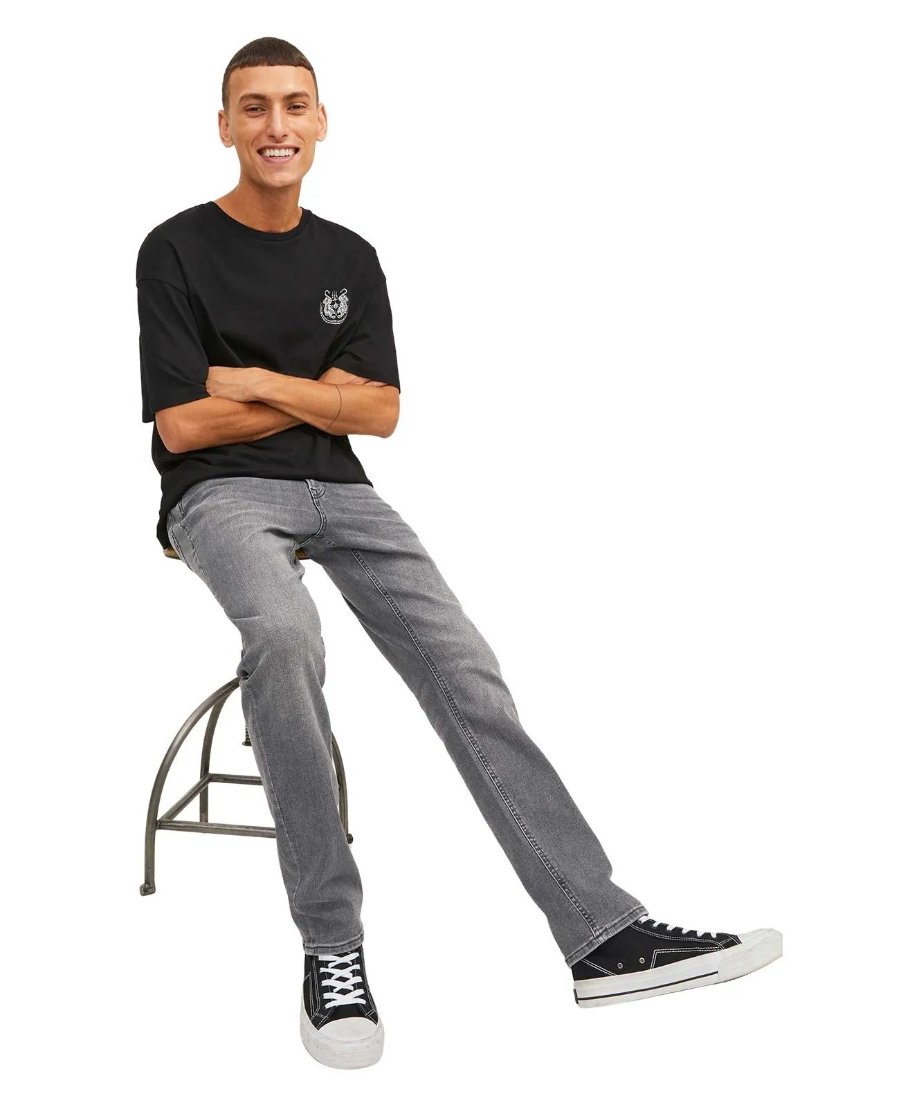 Herren Jeans Glenn Original von Jack & Jones in Black Denim