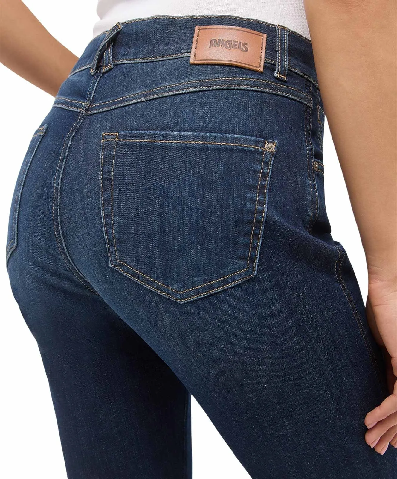 Damen Jeans Darleen Crop TU von Angels in Dark Indigo Used