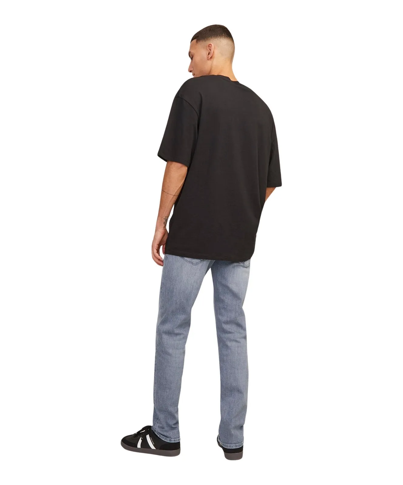 Herren Jeans Clark Original von Jack & Jones in Grey Denim