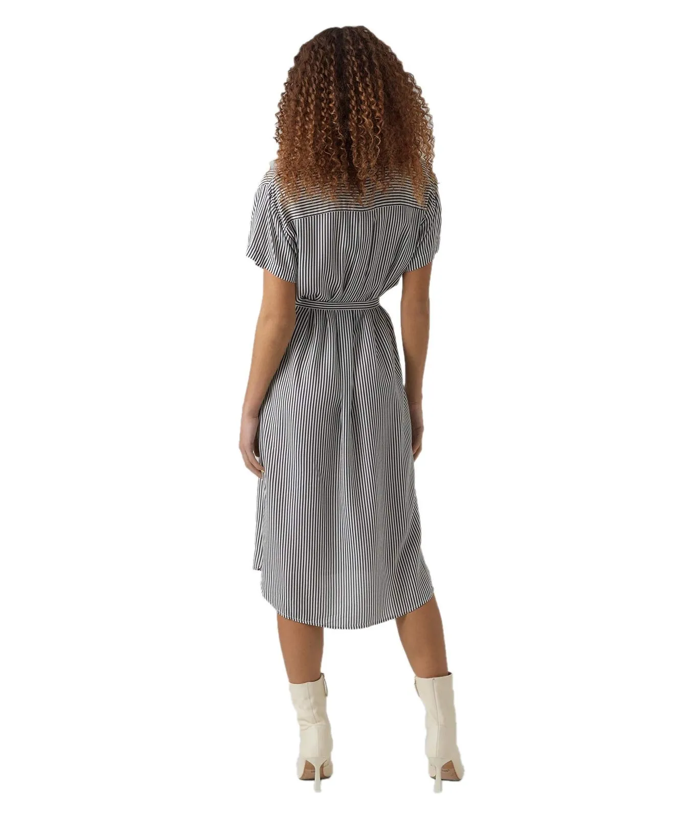 Damen Kleid Bumby von Vero Moda in Snow White India ink