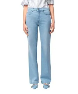 MAC Wide Leg Jeans in Bleached mit Bügelfalte