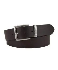 Levis Herren Ledergürtel New Albert in Schwarz