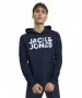 Herren Pullover Corp Logo Sweat Hood von Jack & Jones in Navy Blazer