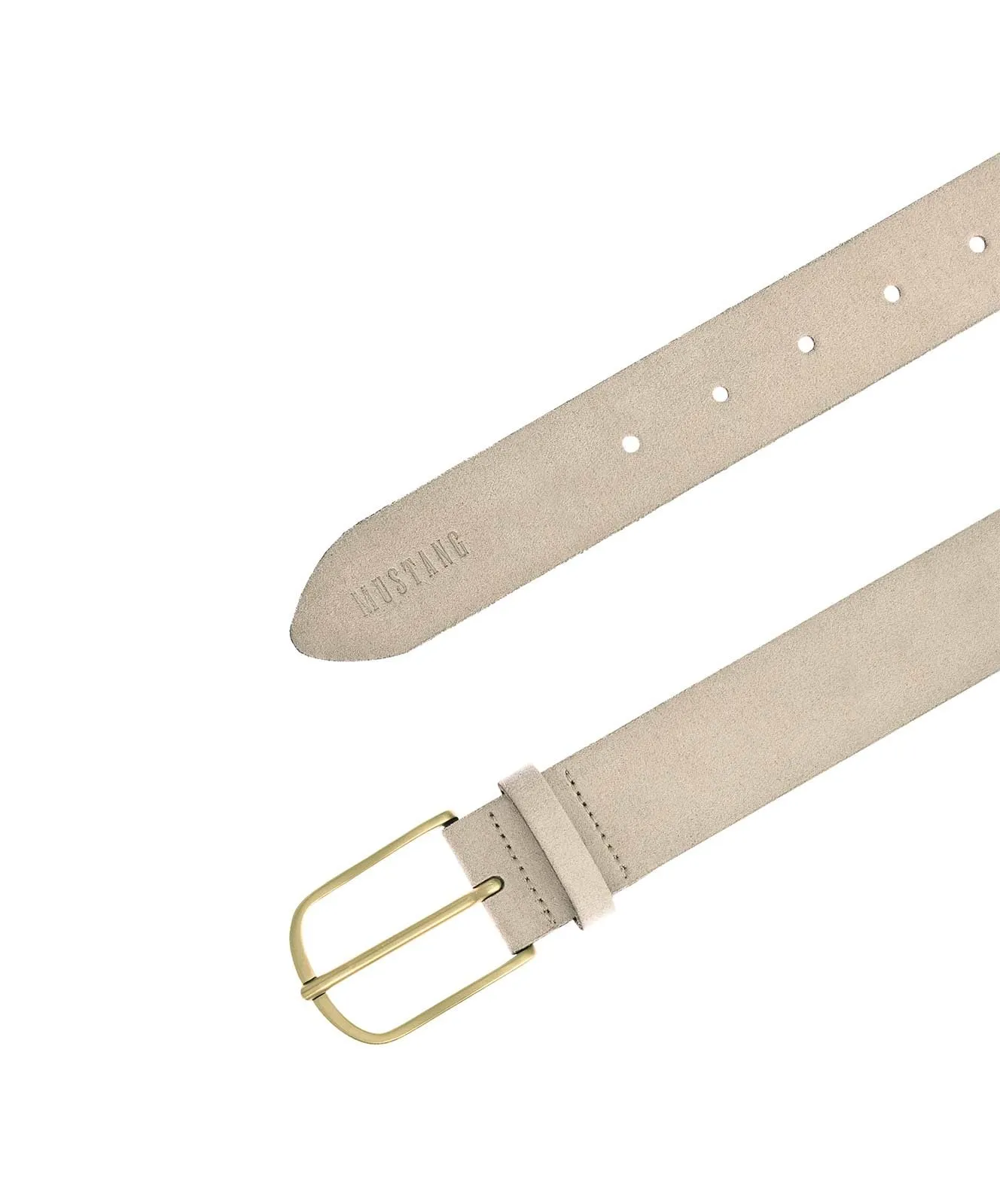 Damen Gürtel 35 mm Gürtel MW3103L04 von Mustang in Cream