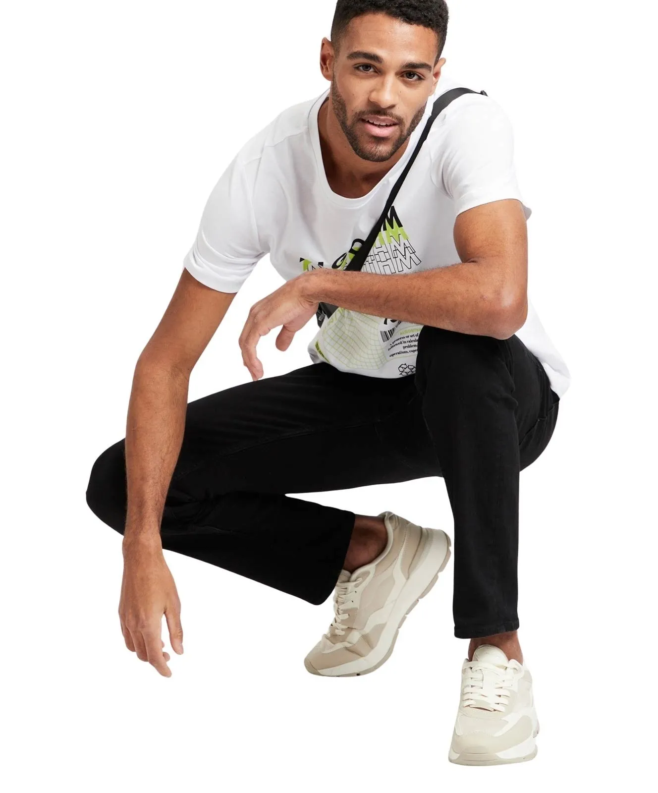 Herren Jeans Damien von Cross in Black