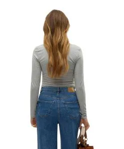 Vero Moda Langarmshirt Maxi My Soft in Grau