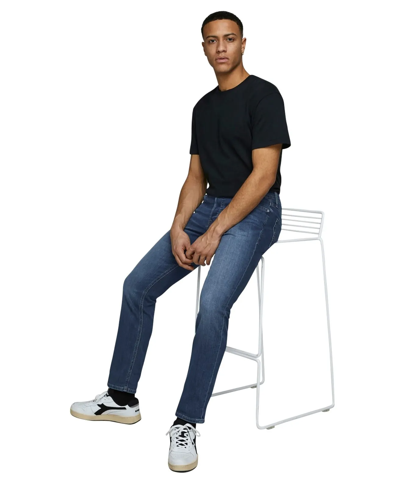 Herren Jeans Glenn Original von Jack & Jones in Blue Denim