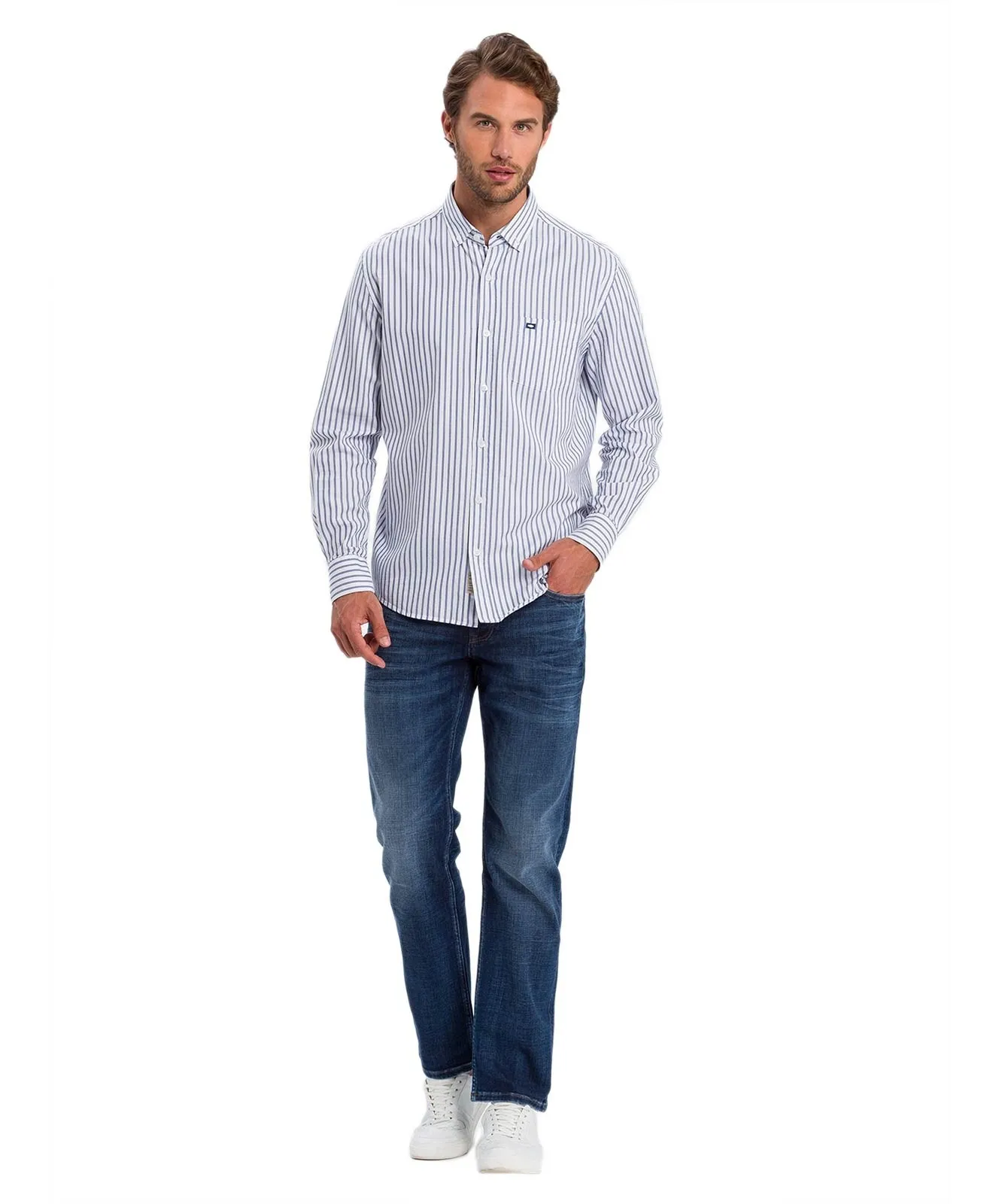 Herren Jeans Antonio von Cross in Dark Mid Blue