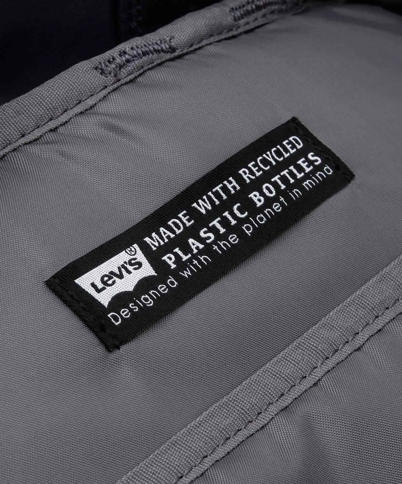 Levis Rucksack L Pack aus blauem Stoff mit Tragegriff