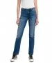 Damen Jeans Lauren von Cross in Mid Blue Scratched