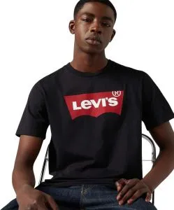 Levis Herren T-Shirt Batwing Tee in Black