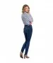 Damen Jeans Anya von Cross in Dark Blue Used