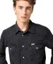 Herren Hemd Western Shirt von Wrangler in Rinse Black