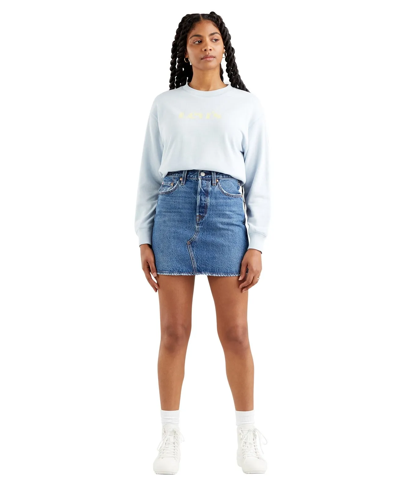 Damen Rock Deconstruted Skirt von Levis in Troy Tricks