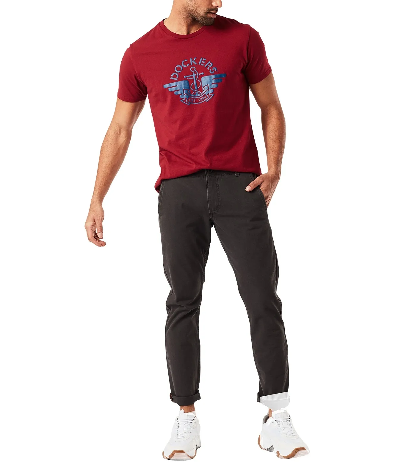 Herren Hose Alpha Skinny von Dockers in Steelhead