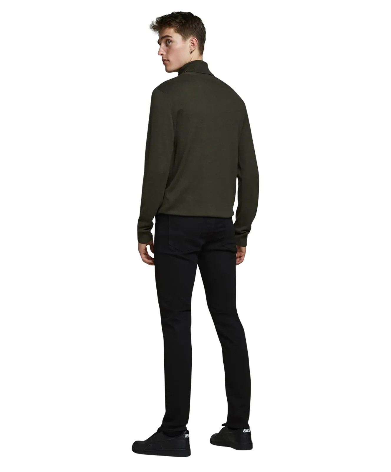 Herren Jeans Glenn Felix von Jack & Jones in Black Denim