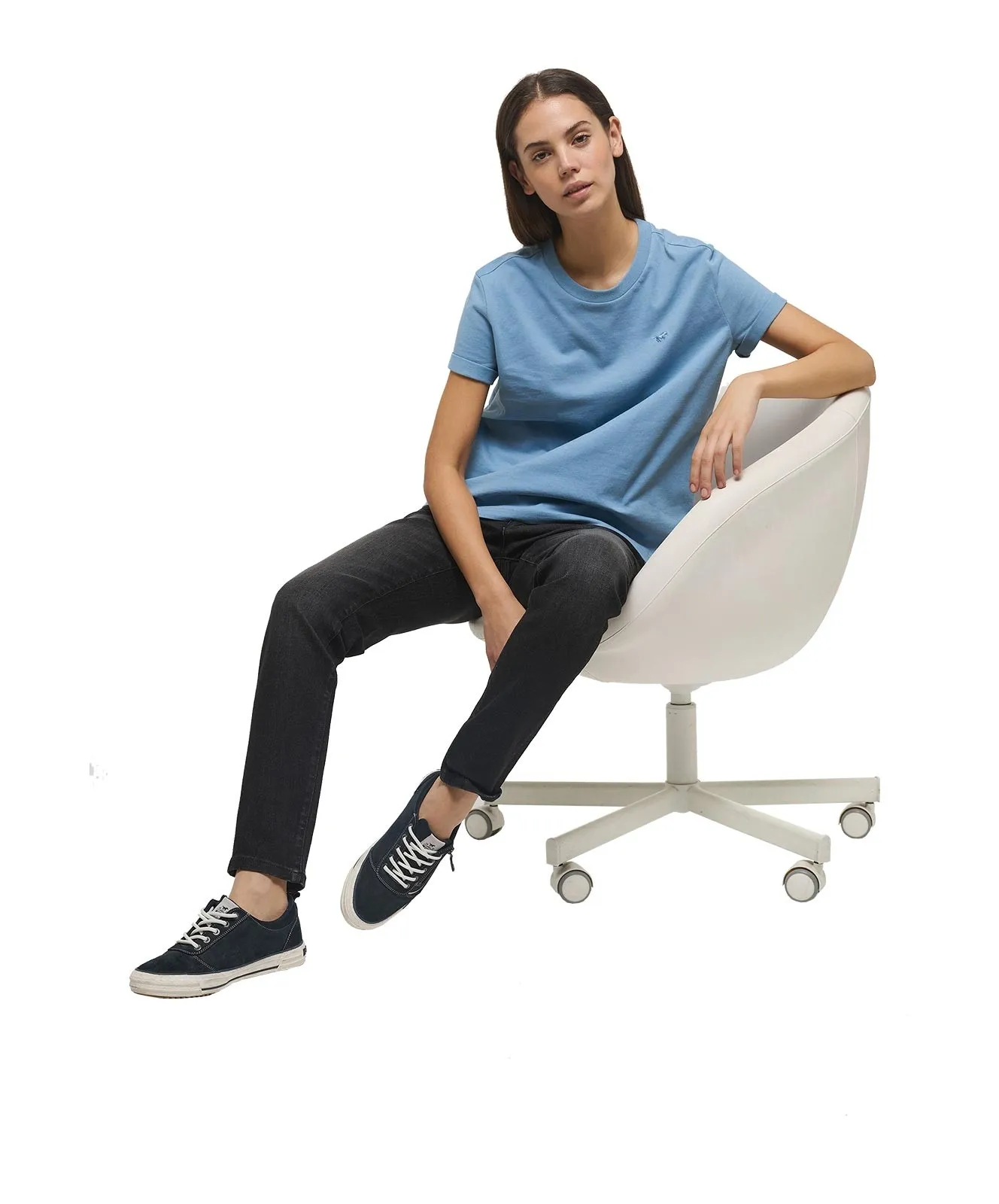 Damen Jeans Crosby Relaxed Slim von Mustang in Dunklem Grauton