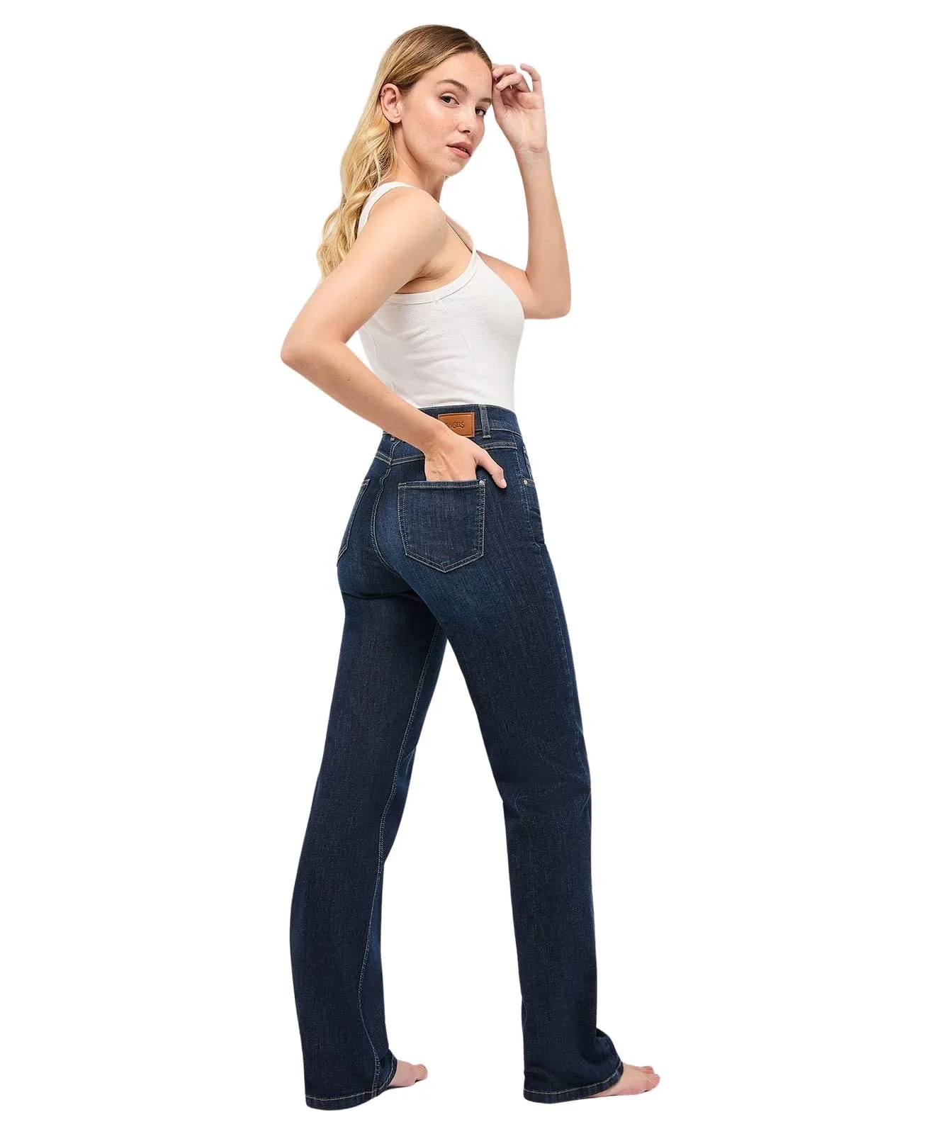 Damen Jeans Lara von Angels in Dark Indigo Used