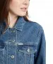 Damen Jacke Regular Jeansjacke von Cross in Mid Blue