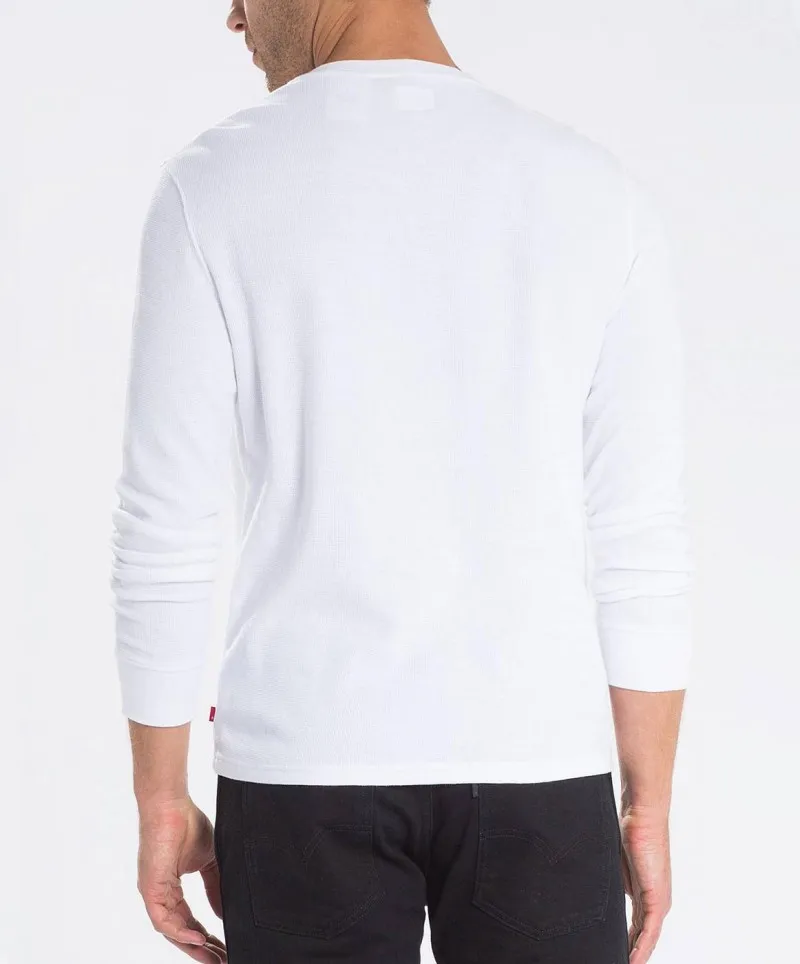 Bequemer Herren Pullover Mit Henley-Kragen - Waffelmuster, Langarm - Leicht & Atmungsaktiv Für Sommer & Freizeit