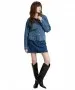 Damen Jacke Regular Jeansjacke von Cross in Mid Blue