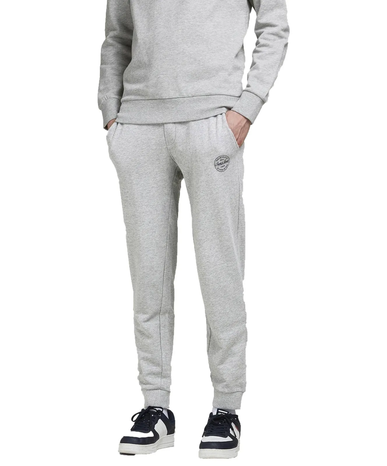 Herren Hose Gordon von Jack & Jones in Light Grey Melange