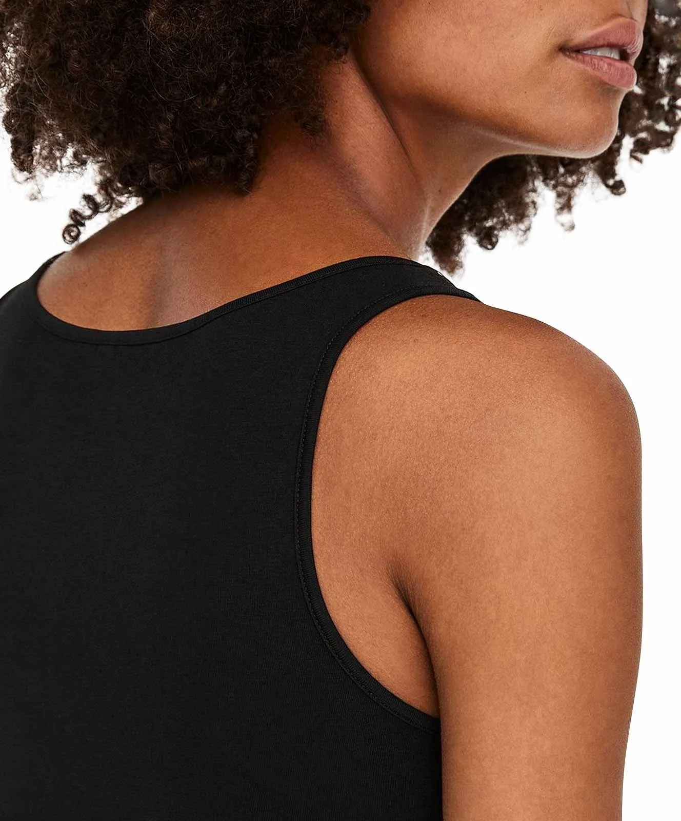 Damen Shirt Maxi Long Tank Top von Vero Moda in Black