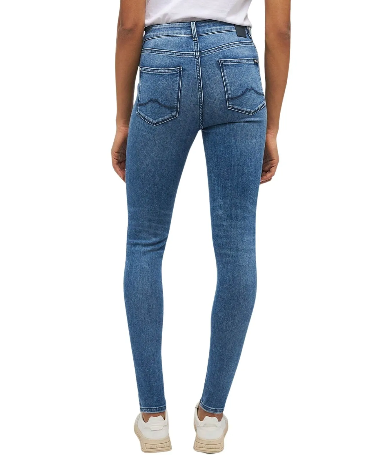 Damen Jeans Georgia Super Skinny von Mustang in mittleren Blauton