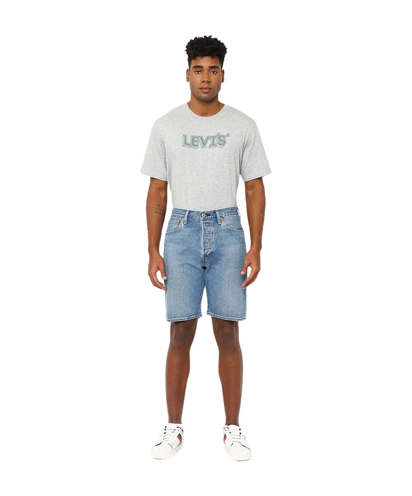 Herren Jeans 501 Original Shorts von Levis in 9am On Battery