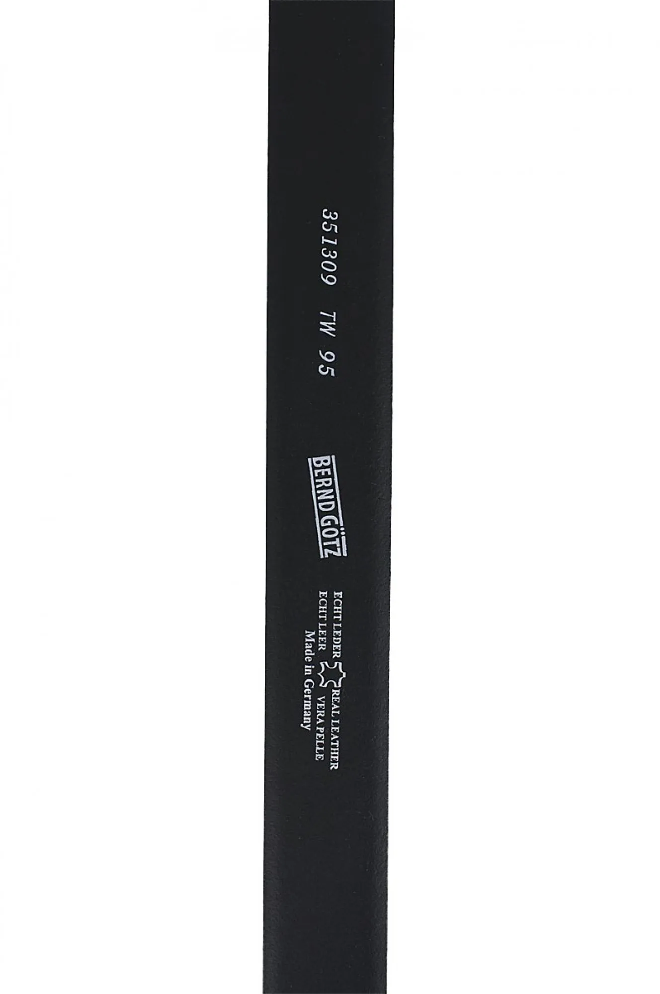 Herren Gürtel 3,5cm Bomb.Tuono Lucido von Bernd Götz in Schwarz