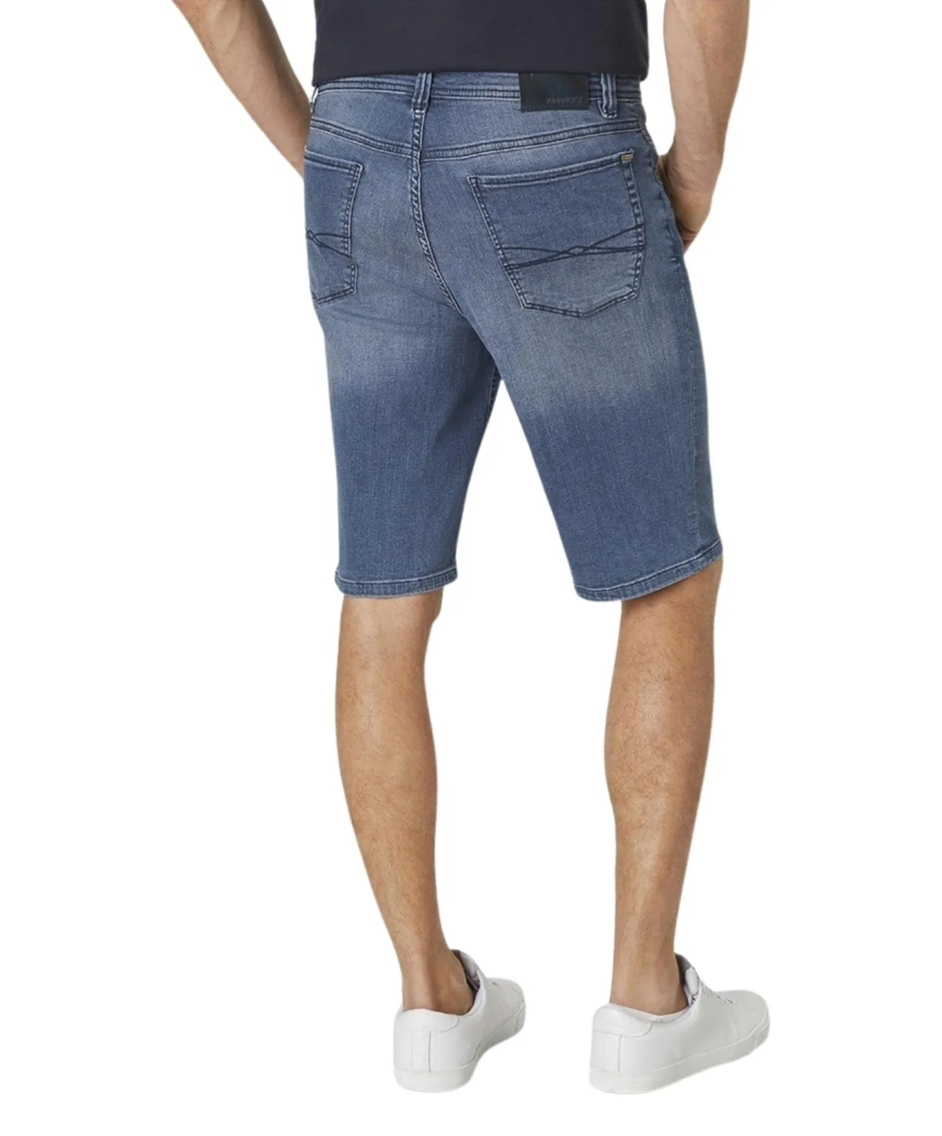 Herren Jeans Ranger Pipe Bermuda von Paddocks in Light Blue Used