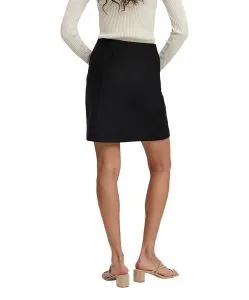 Vero Moda Minirock in Schwarz mit hohem Bund