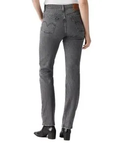 Levi's 501 Damen-Jeans Original Fit in Black Worn