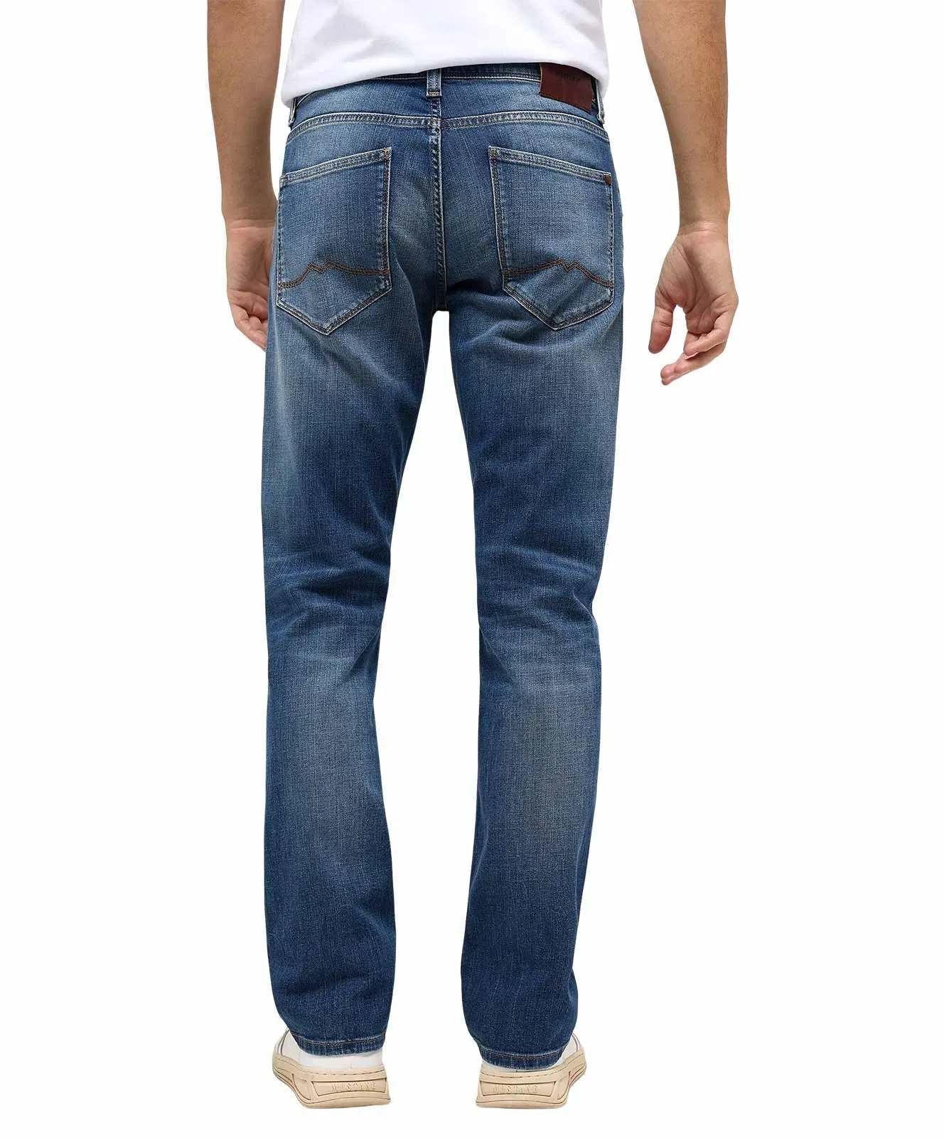 Herren Jeans Michigan Straight von Mustang in Light Scratched Used
