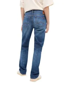 Mustang Crosby Relaxed Straight Jeans in Mittelblau
