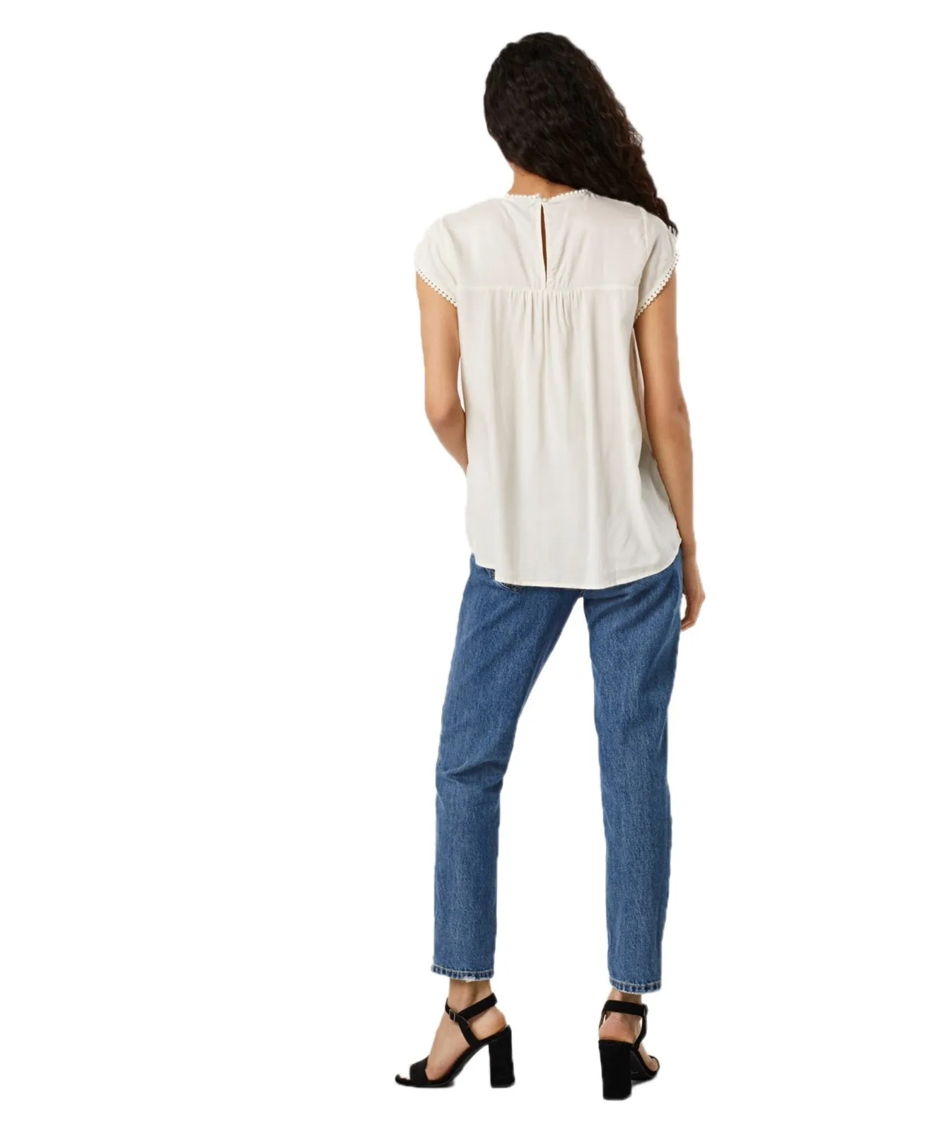 Damen Shirt Debbie von Vero Moda in Snow White