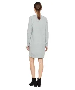 Vero Moda Langarm Strickkleid Doffy in Hellgau