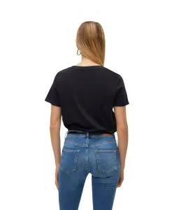 Vero Moda Damen Basic T-Shirt Paula in Schwarz