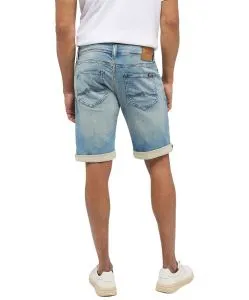 Mustang Chicago Shorts aus Stretch Denim in Hellblau