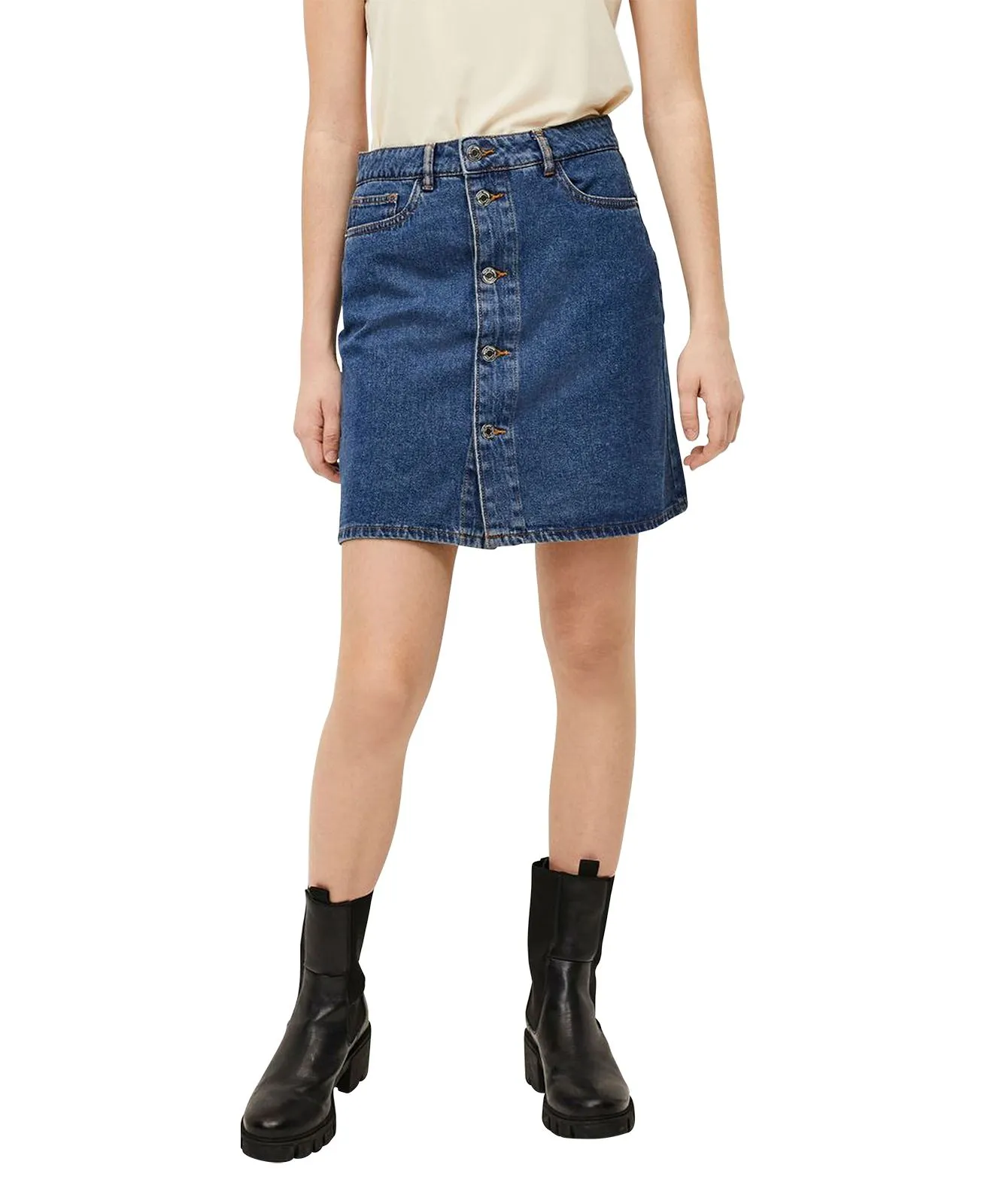 Vero Moda Jeansrock Harper in Minilänge und Knopfleiste