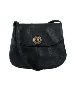 Pieces - Mini Tasche in Schwarz aus Leder  