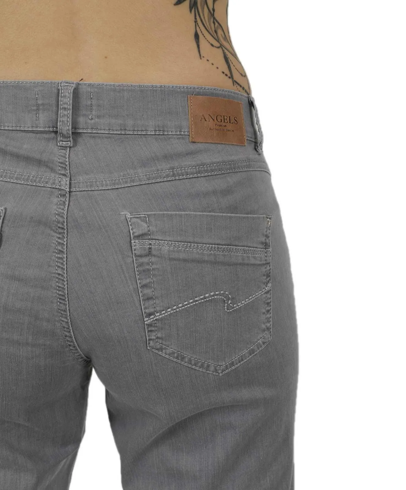 Angels Damen Jeans Comfortable Fit Dolly in Light Grey