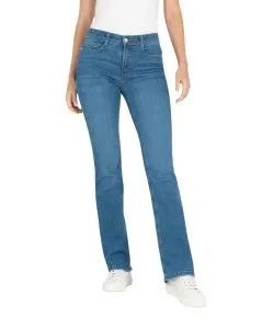 MAC Boot Fringe Jeans in blauer Vintage-Waschung
