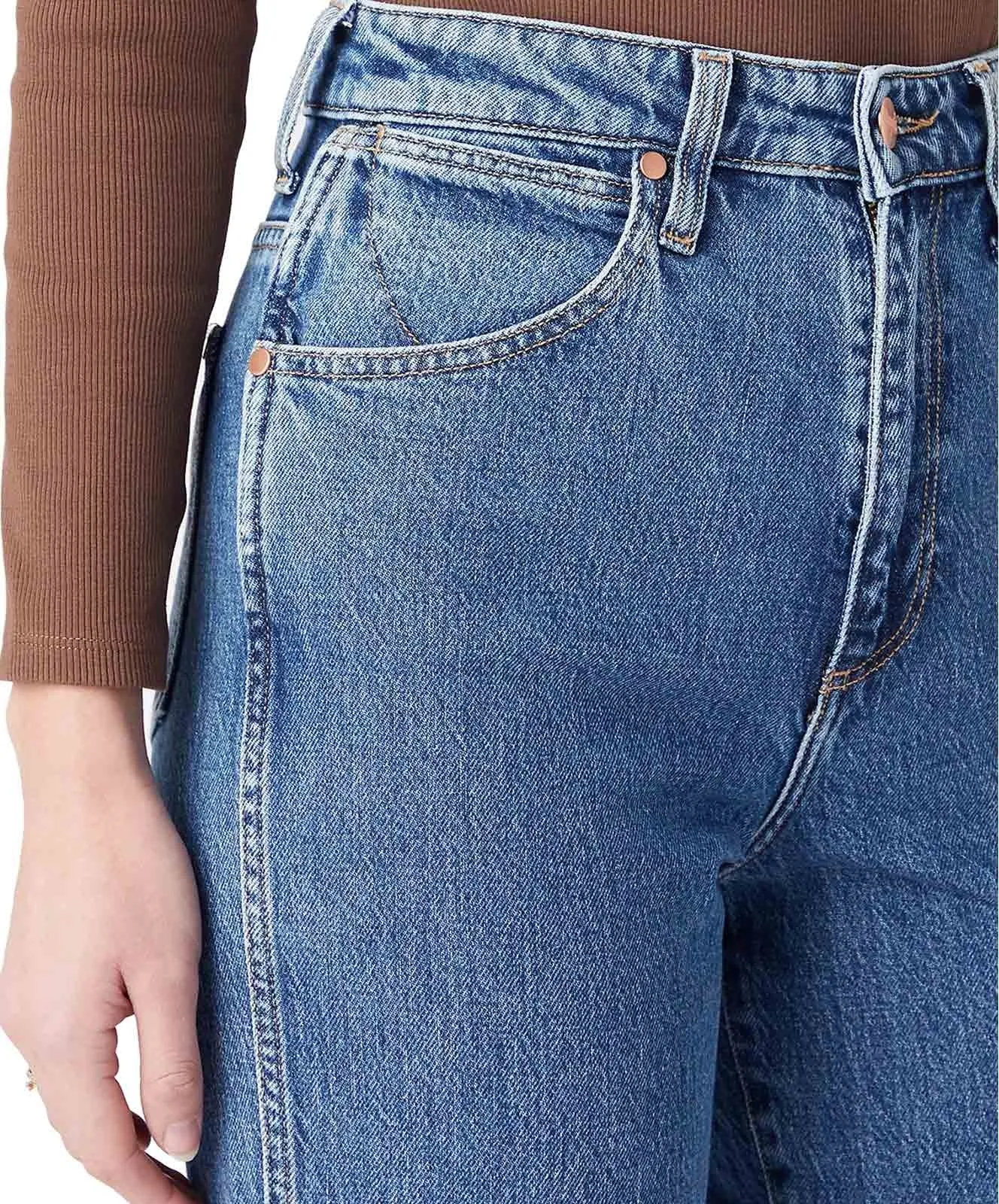 Damen Jeans Mom von Wrangler in Winter Hue