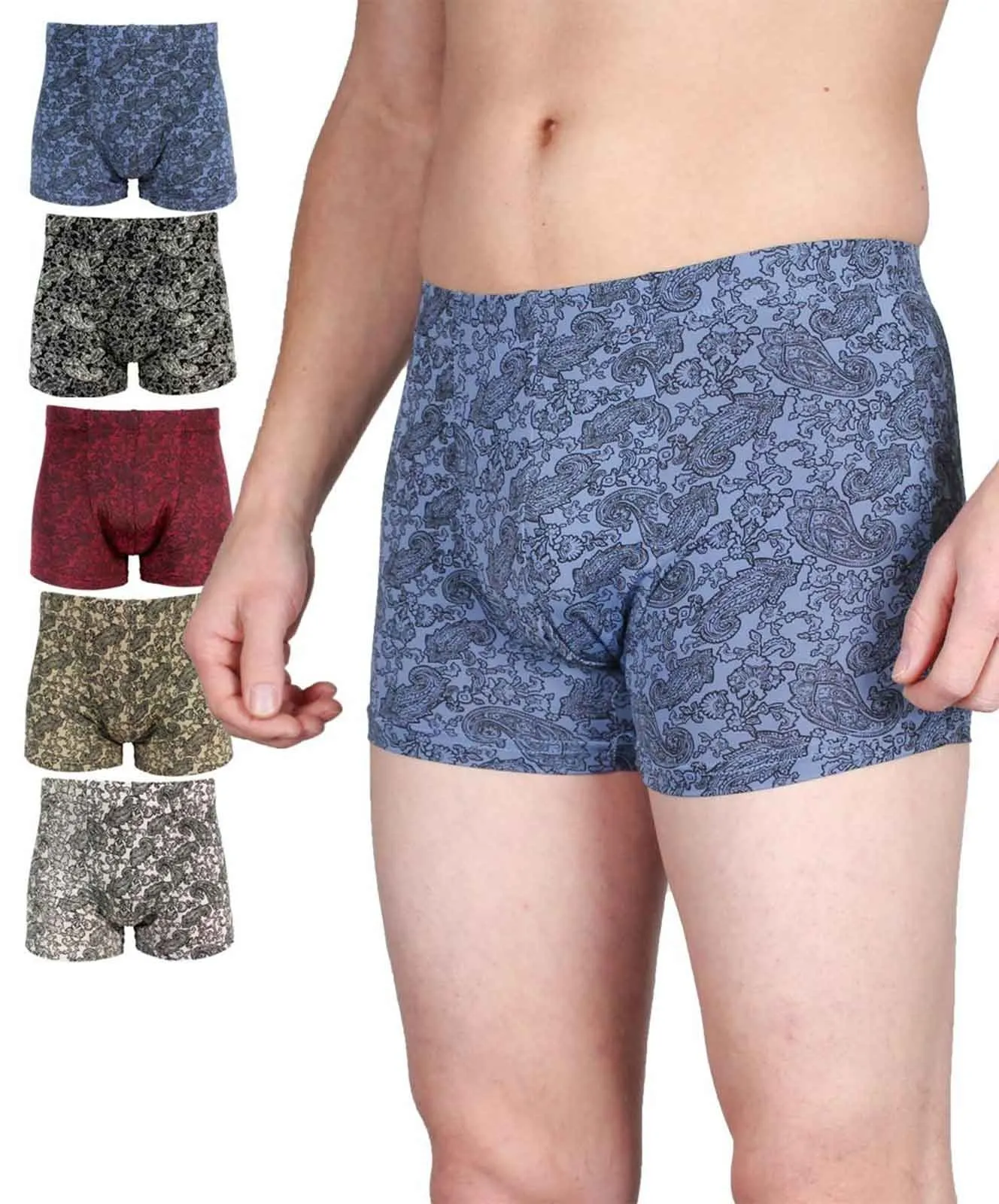 Herren Unterwäsche 5er Pack Herren Retroshorts Retropant aus Microfaser von 7DAYS Bodywear in Mehrfarbig