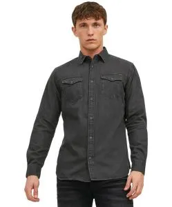 Jack & Jones Jeanshemd Heridan in Schwarz