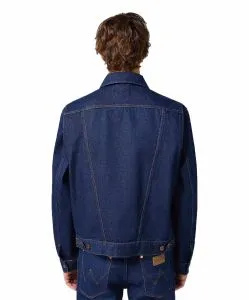 Wrangler Jeansjacke 124MJ in Rinse mit Western-Details