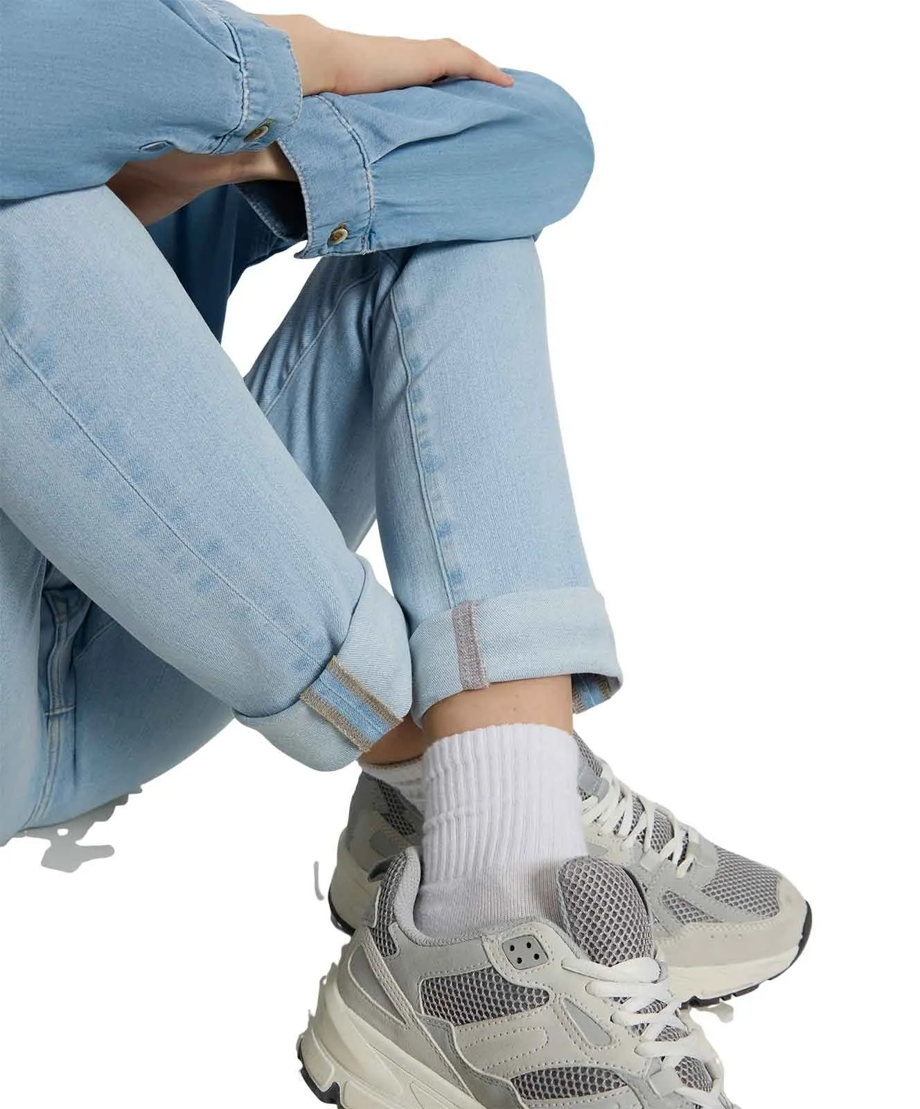 Damen Jeans Anya von Cross in Light Blue
