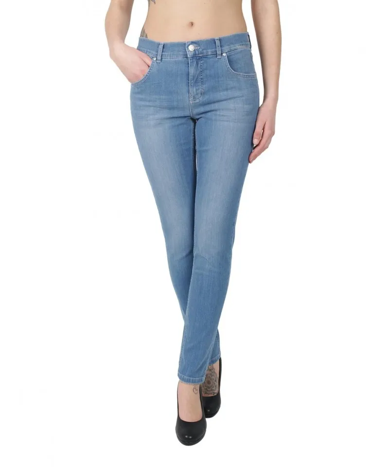 Angels Jeans Skinny Power Stretch Denim in hellblau